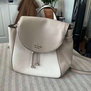 Kate Spade tan backpack purse